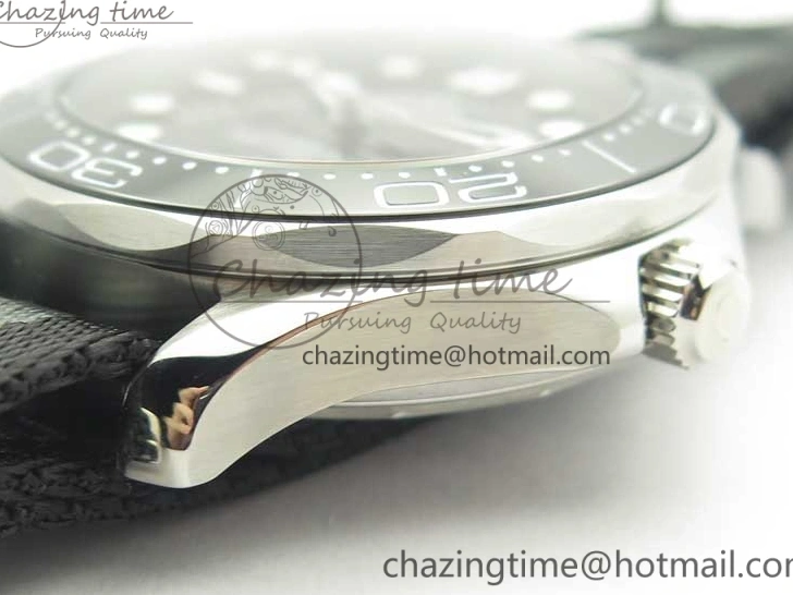 0324 2018 Seamaster Diver 300M VSF Best Edition Black Ceramic Dial on Black Gray Nato Strap A Unique 8057